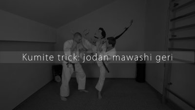 Kyokushin Online Academy - Kumite trick: Blocking seiken tsuki and jodan mawashi geri